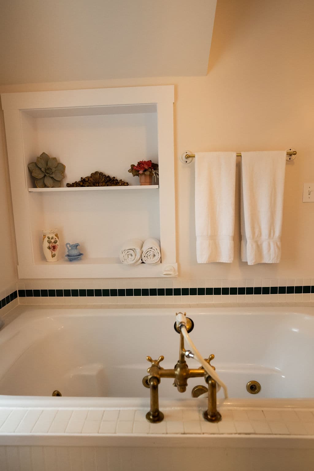 Close up of double jacuzzi tub